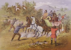 Gill, S.T.-Robbing the Mail-Australian Sketch Book- Gold Museum Collection