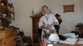 Jenni enjoying a lighter moment from her stay