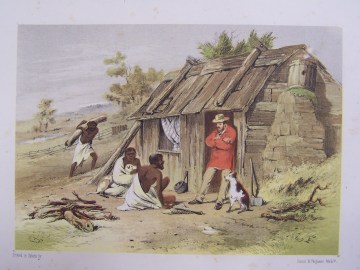 Bushmans Hut by S. T. Gill. 