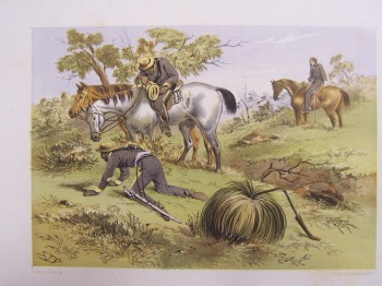 Native Police by S. T. Gill. Gold Museum Collection