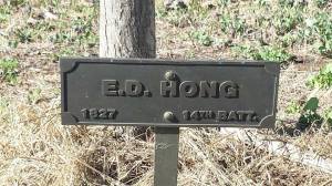 Chinese name on plaque along Avenue of Honour into Ballarat.