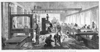 Engine room of Phoenix foundry. State Library of Victoria collection.
