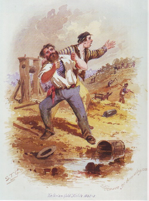 Diggers of low degree, S. T. Gill. Gold Museum Collection