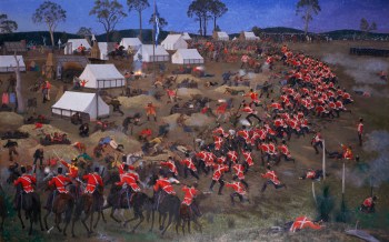 George Browning’s painting of the Eureka battle. MADE collection